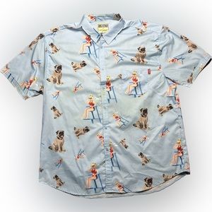 RSVLTS The Roosevelt's Shirt Men's Hawaiian Sandlot Hercules Beast Dog Sz XXXL